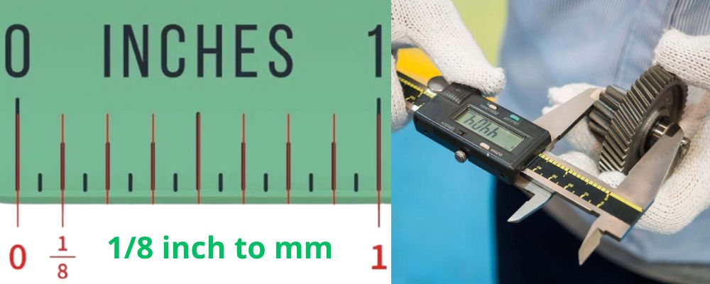 1 8 inch bằng bao nhiêu mm