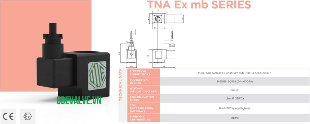 cuộn coil van điện từ ode
