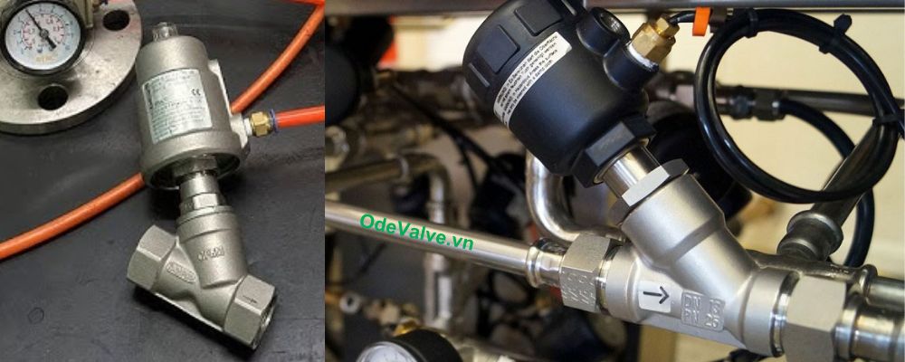 van y xiên khí nén